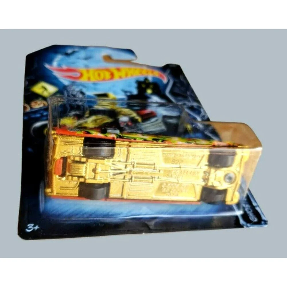 2014 Hot Wheels '59 CADILLAC GHOSTBUSTERS ECTO-1 Orange Gold Chrome 5 Spoke MOC!